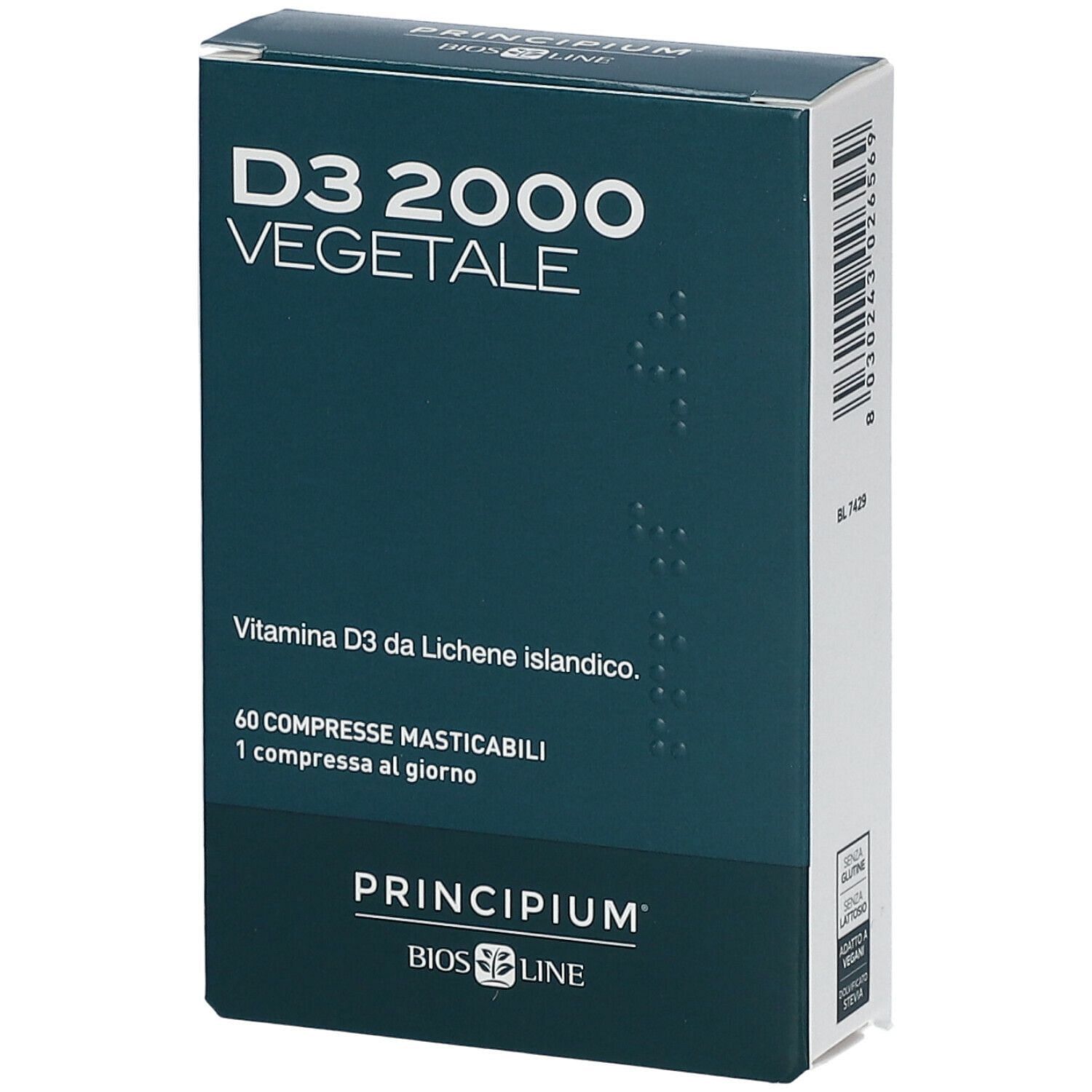 Principium D3 2000 Vegetale 60 Compresse